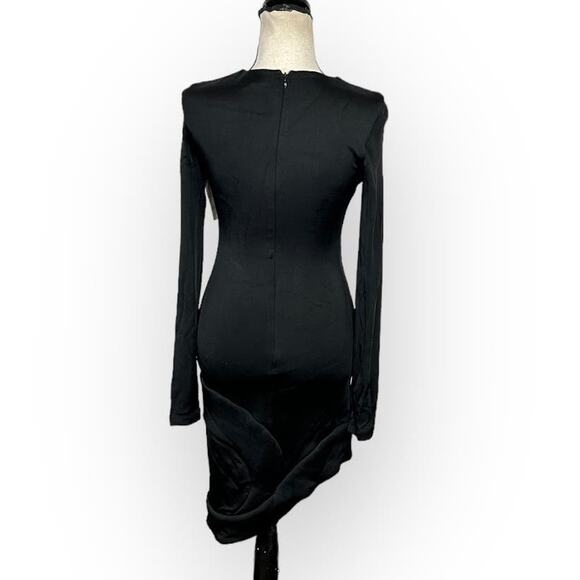 Cushnie et Ochs Nevaeh Scuba Asymmetrical Sheath Dress Women's 2‎ Black - Picture 5 of 10